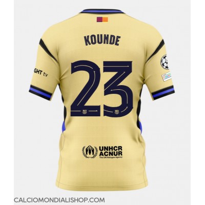 Maglie da calcio Barcelona Jules Kounde #23 Seconda Maglia 2025-26 Manica Corta Maglie da calcio Barcelona Jules Kounde #23 Seconda Maglia 2025-26 Manica Corta